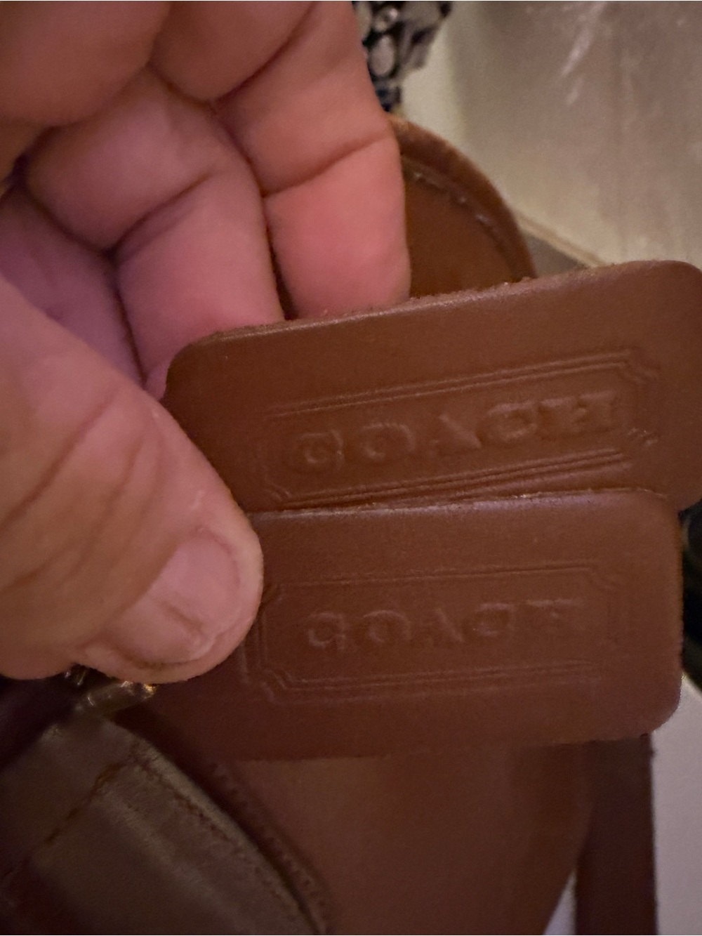 COACH VINTAGE UNISEX BAXTER TOTE/Briefcase purse or crossbody British Tan EUC - Picture 6 of 15
